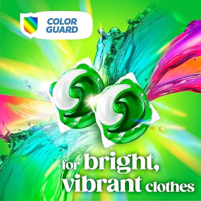 Gain Flings Liquid Washing Detergent Pods with Odor Defense + Color Guard, Moonlight Breeze Scent, 4-In-1 Liquid Laundry Detergent Pacs, Clean & Fresh, 76 Count (Packaging May Vary)