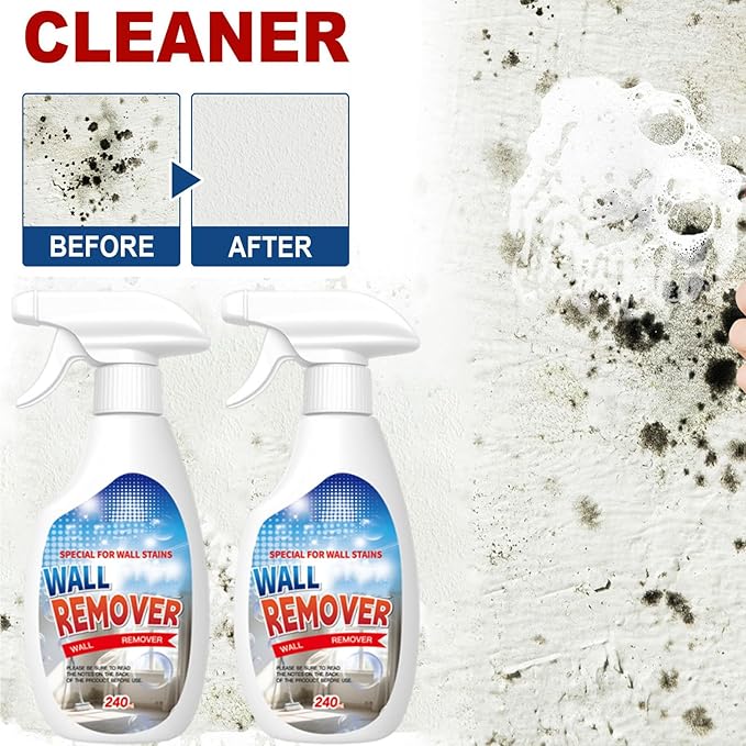 Highly Effective Removal Spray,Fiell Wall Remover,Wall Stain Remover For Painted Walls,WallCleaning Spray,Multi-Surface Cleaning Solution,Dirt, Dust And Stain Remover (1pc)