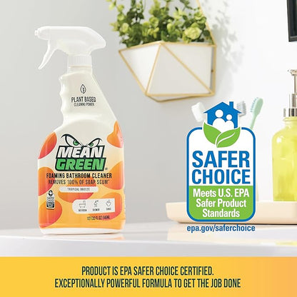 Mean Green Non-Concentrated Ready-to-Use Bathroom Cleaner, Tropical Breeze, 32 Ounce