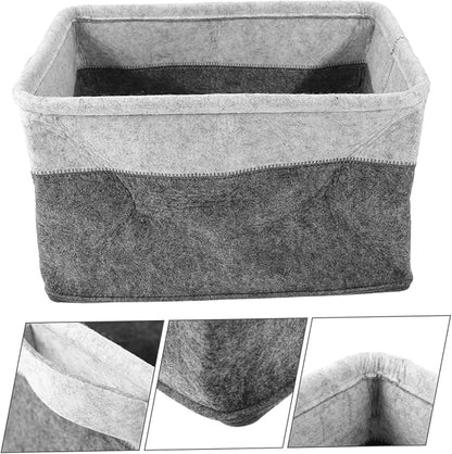 Laundry Hamper Capacity Decorative Storage Basket for Clothes Multi Functional Felt Woven Organizer for Home and Travel Essentials