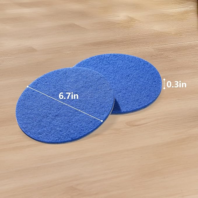 Upgrade S7000 Replacement Steam Mop Pads Kit for Shrak,S8201 S8001 S7001 S7201 S7000AMZ S7005 S7020 S7001C，All-in-One Hard Floor Steam Mop (6, Blue)