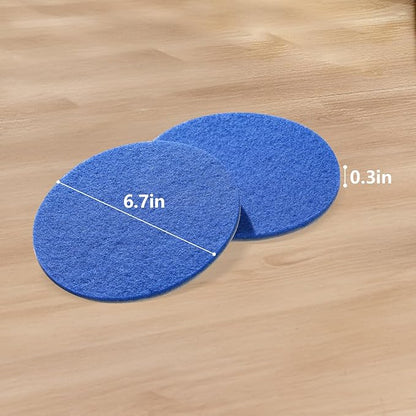 Upgrade S7000 Replacement Steam Mop Pads Kit for Shrak,S8201 S8001 S7001 S7201 S7000AMZ S7005 S7020 S7001C，All-in-One Hard Floor Steam Mop (6, Blue)