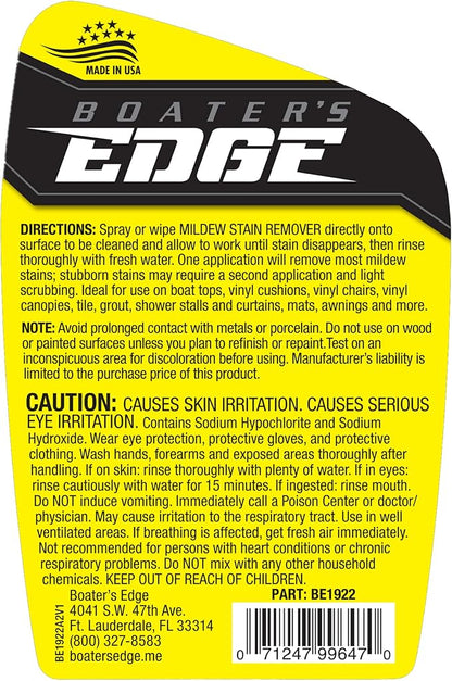 BOATER'S EDGE Mold & Mildew Stain Remover – 22 OZ (BE1922)