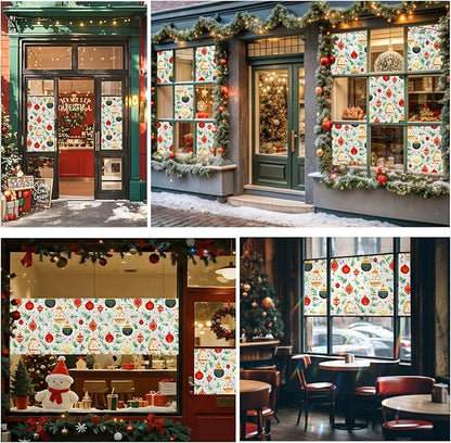 Rainbow Window Privacy Film,Heat Control,UV Blocking,Anti-Glare,Day & Night Privacy Protection & Decoration for Home, Bathroom,Glass Door,Static Cling,Renter-Friendly with Installation Tools