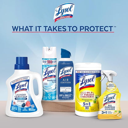 Lysol Power Limescale Remover Bathroom Cleaner Spray, Hard Water Stain Remover, Disinfecting Multipurpose Cleaner for Shower & Bathtub, Tough on Lime & Calcium, 0% Bleach, Atlantic Fresh Scent, 32oz