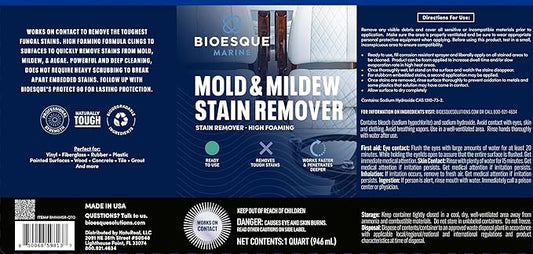 Bioesque Marine Mold & Mildew Stain Remover, 32 Fluid Ounce (Pack of 1)