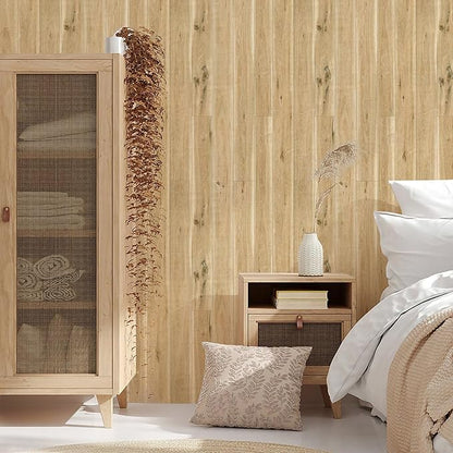 Yun-aeon Realistic Wood Peel and Stick Wallpaper 17.7"x120" Contact Paper Grain Self-Adhesive Film Waterproof & Removable Wallpaper Decorative Vinyl for Kitchen Countertops Cabinets