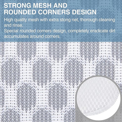 Honeycomb Mesh Laundry Bags 4 Pack (2L+2M), Durable Washing Bags with Auto-Lock Zippers, Heavy Duty Mesh Wash Bags for Delicates, Lingerie, Bra, Sock, Travel Storage Organizer