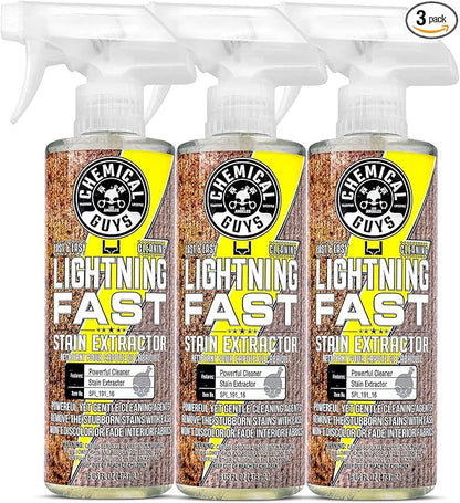 Chemical Guys SPI_191_1603 Lightning Fast Carpet and Upholstery Stain Extractor, (Fabric, Upholstery, & Carpet), Safe for Cars, Home, Office, Furniture & More, 16 fl oz