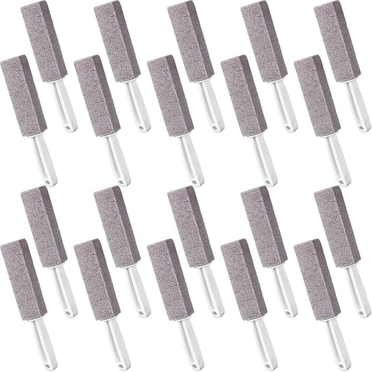 Vesici Pumice Cleaning Stone with Extra Long Handle Pumice Stone Toilet Bowl Cleaner for Toilet, Bathtubs, Sinks, Swimming Pools, Grills, Kitchen, Household Cleaning(20 Pieces)
