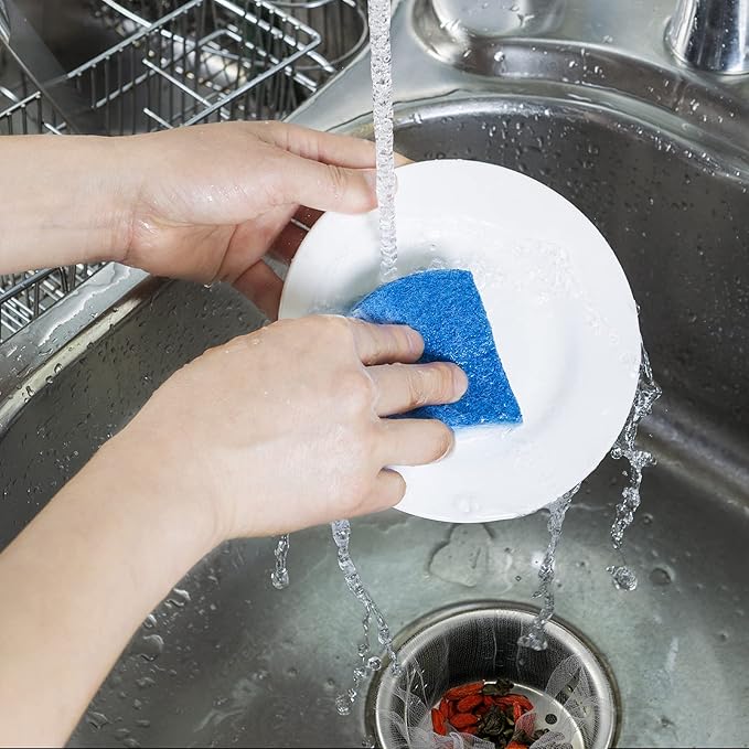 Suclain 500 Pcs Disposable Mesh Sink Strainer Bags, Elastic Kitchen Sink Strainer Filter Mesh Trash Bag Anti Clogging, Fits Most Sizes of Sink Strainer(3.9 x 4.3 Inch)