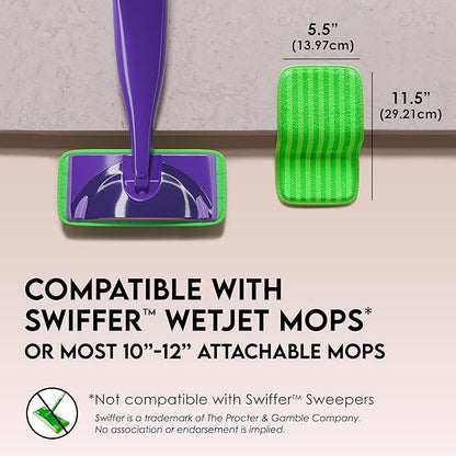 Heavy Duty Microfiber Mop Refill Pads - Extra Thick, Premium Quality Mop Pad Replacements Refills for Wet and Dry Mopping Up Dirt, Dust, Dog Hair and Cat Hair