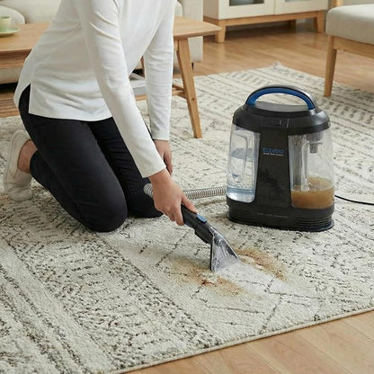 450W Powerful Portable Carpet & Upholstery Spot Cleaner Machine, Free Cleaning solution Included, 11Kpa Power Suction With Tools For Pets, Area Rugs And Couches