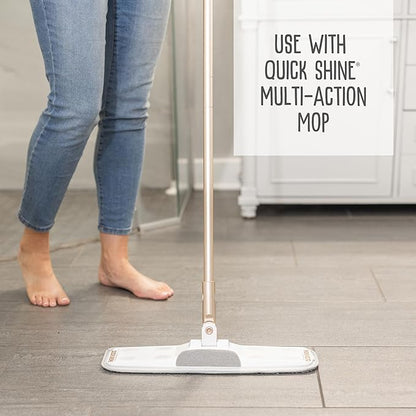 Quick Shine Hardwood Floor Luster-Polish 27oz-2pk | Plant-Derived w/Carnauba | Safer Choice, No PFAS, pH Neutral | Ready to Use Formula w/Anti-Slip Technology | Simply Squirt & Spread | Made in USA