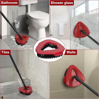 Aifacay Scrub Brush Head Compatible with O-Cedar EasyWring 1-Tank System, Hard-Bristle Spin Mop Scrubber Replacement Head Attachment for Floor, Deck, Bathroom, Tile & Kitchen Deep Cleaning