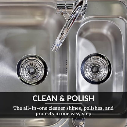 HOPE'S Perfect Sink 8.5 oz Sink Cleaner and Polish, Restorative, Water-Repellant Formula, Stain Remover, Good for Brushed Stainless Steel, Cast Iron, Porcelain, Corian, Composite, 6 Pack