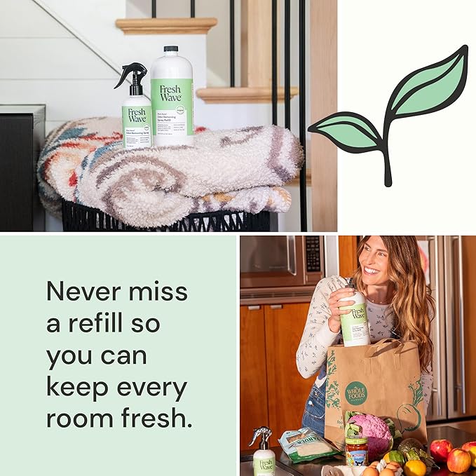 Fresh Wave Original Scent Odor Eliminator Spray & Air Freshener Refill, 32 fl. oz. (Pack of 2)