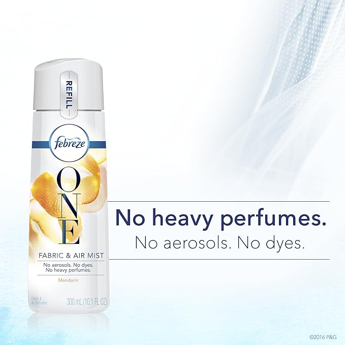 Febreze One Fabric and Air Mist Refill, Mandarin Scent, 10.1 Ounce