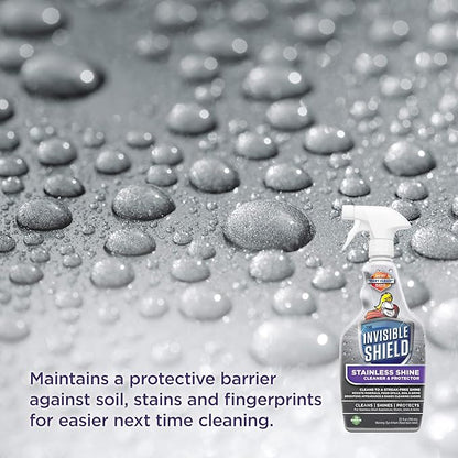Invisible Shield Stainless Steel Cleaner & Protector with Hydrogen Peroxide - 32 fl. oz by UNELKO- Clean-X 2 pack