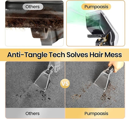 Upholstery Tool Compatible with Mytee 8400P Air Lite,1-1/2 Inches Interface,1/4” Quick Connect,Add Cleaning Brushes,Anti Fall Transparent Shell,Clean Carpets,Car Upholstery,Upholstery Tool