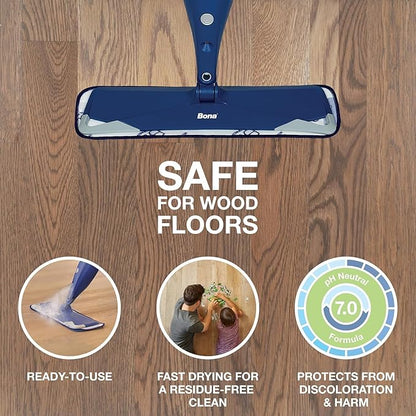 Bona Hardwood Floor Cleaner Refill - 128 fl oz - Lavender Thyme Scent - Residue-Free Floor Cleaning Solution Spray Mop and Spray Bottle Refill - For Wood Floors