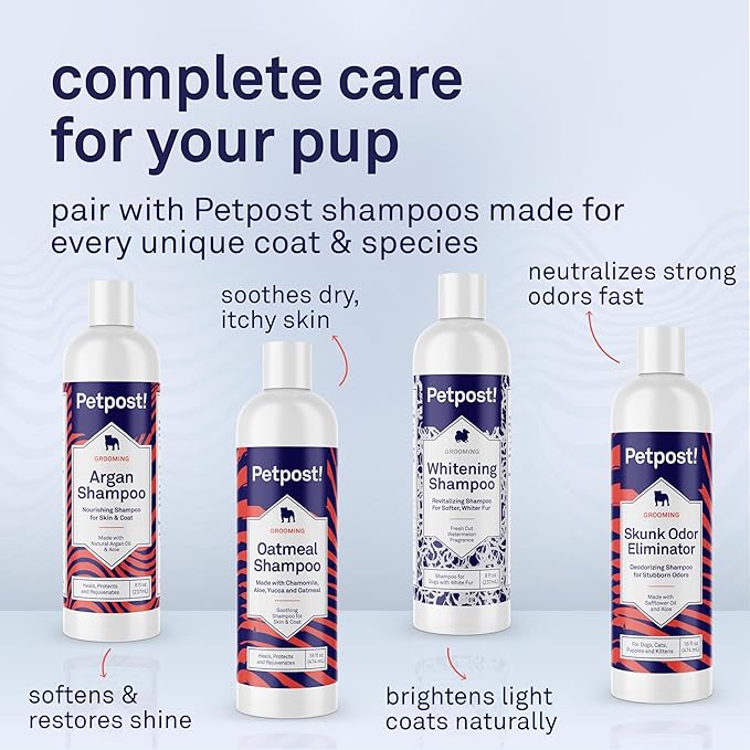 Petpost | Pet Odor Eliminator Spray for Dogs & Cats - Naturally Effective Deodorant and Bad Smell Killer - For Spraying Your Pet or Around the Home 8 oz.