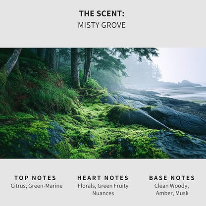 Lapew Misty Grove Carpet Deodorizer Powder - Pet Safe Freshener for Vacuuming | Scented Odor Eliminator for Home | 36 oz