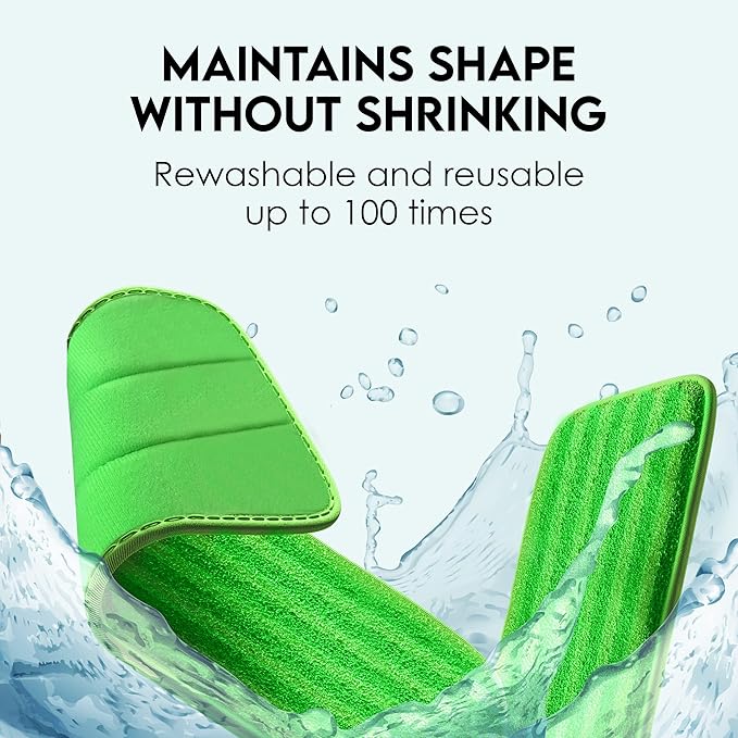 Reusable Floor Mop Pads - 8 Pack Swiffer Wet Jet Compatible Refills - Machine Washable, 12-inch Microfiber Mop Swiffer Wet Pads - Eco-Friendly Household Cleaning Supplies