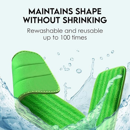 Reusable Floor Mop Pads - 8 Pack Swiffer Wet Jet Compatible Refills - Machine Washable, 12-inch Microfiber Mop Swiffer Wet Pads - Eco-Friendly Household Cleaning Supplies