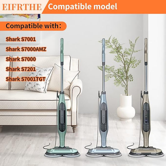 Eifrthe Upgrade S7001 Replacement Steam Mop 10 Packs Compatible with Shark S7000 S7000AMZ S7001 S7001TGT S7000 S7201 S7005 S7020 S8001 S8201 Steam Mop,Shark Steam and Scrub Pads
