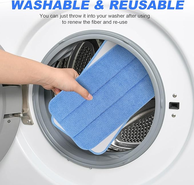8 Pack SM2050 Replacement Steam Mop Pads Compatible with Kenmore SM2050 2-in-1 Steam Mop Hard Floor Cleaner, Reusable & Washable Microfiber Cleaning Pads floor cleaning, Replaces Pad Model: KP1010