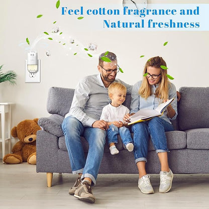 Plug In Air Freshener Refills for Home, Hawaiian, Jasmine & Cotton Scents for Bathrooms & Kitchen, 6 Count Plug Refill for Bedrooms, Office, Compatible with Air Wick & Glade, Not Include Glade Plus