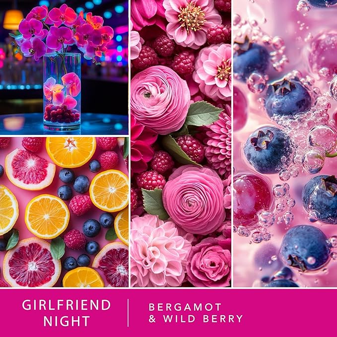 Scentsationals Plug in Air Freshener Starter Set – Swivel Plug Fragrance Oil Diffusers & 2 Long Lasting Scent Refills - Girlfriend Night Scent