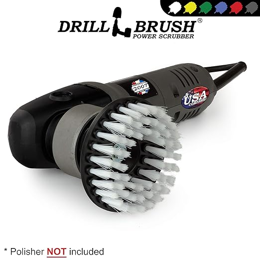 Polishing Scrub Brush - Carpet Cleaner Brush - Threaded Shaft Brush - Glass Cleaner Brush - Carpet Brush for Vehicles - Car Detailing Kit - Interior - Professional Car Detailing Kit for Vehicles