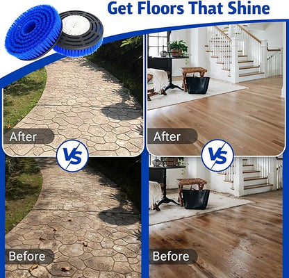 2 Pack Upgraded Steam Mop Replacement Brush Heads for Shark Steam Mop Pads - Deep Cleaning & Scratch-Free for Hardwood & Tile Floors - Compatible with S7000, S7001, S8201, S7201, S8001 Series