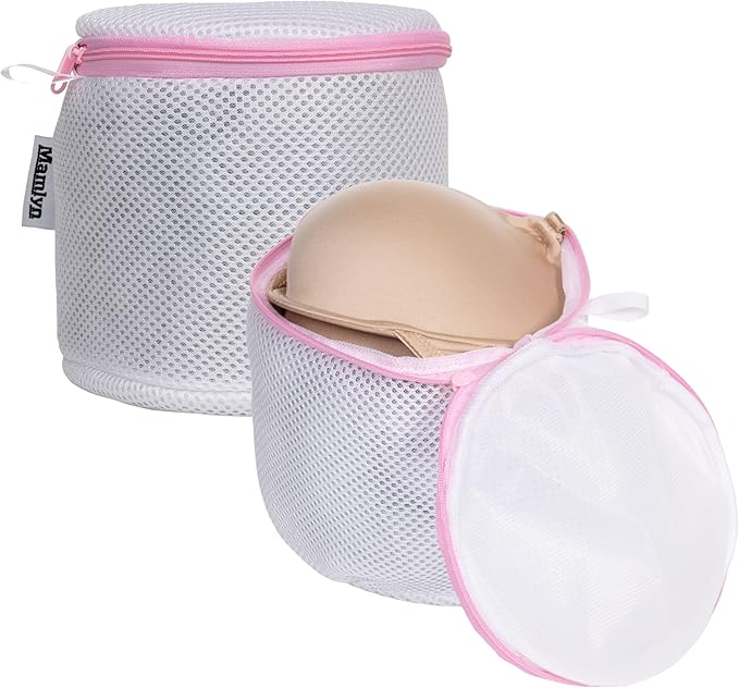Mamlyn Mesh Bra Bags for Washing Machine, Lingerie wash Bags for Laundry (set of 2)