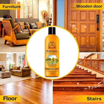 CARGEN Beeswax Furniture Wood Polish - Wood Seasoning Beeswax Oil for Wood Natural Wood Polish and Conditioner Restore A Finish 300ML.