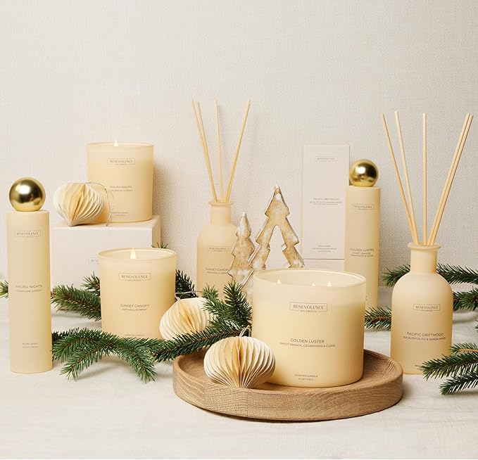 Orange, Cedarwood & Clove Room Spray | Benevolence LA Golden Luster | 3.4oz | Home, Pillow & Linen Fragrance Spray | Low VOC, No Alcohol | Malibu Sands Collection