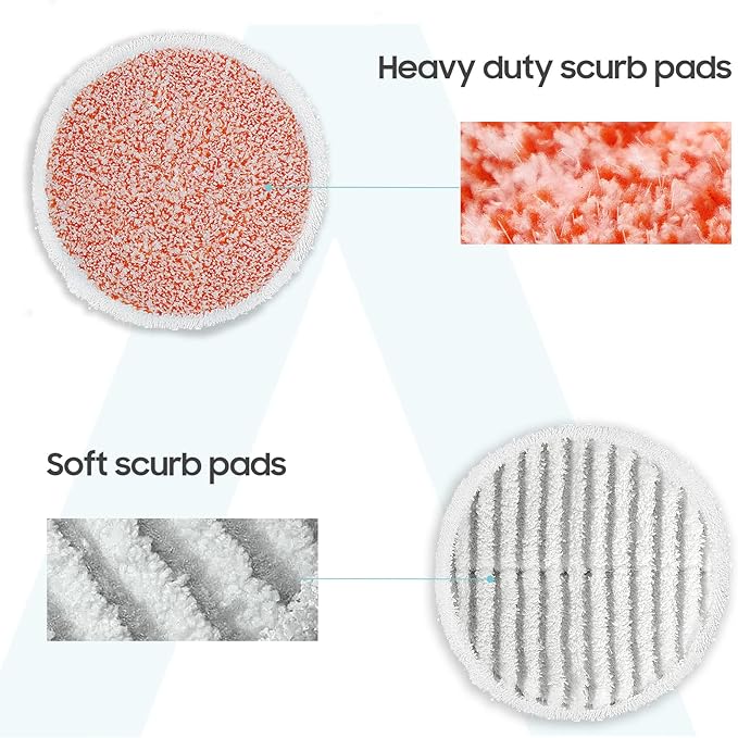 Upgraded 8 Pack Replacement Steam Mop Pads Kit Compatible with Shark S8201 S8001 S7001 S7201 S7000AMZ S7000 S7005 S7020 S7001C Series Steam & Scrub All-in-One Hard Floor Steam Mop