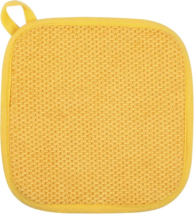 GeeRic Microfiber Dish Drying Mat, Super Absorbent Kitchen Dish Drying Pad, Reversible for Countertop, 7*7 inch Yellow