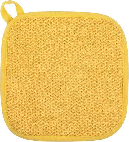 GeeRic Microfiber Dish Drying Mat, Super Absorbent Kitchen Dish Drying Pad, Reversible for Countertop, 7*7 inch Yellow