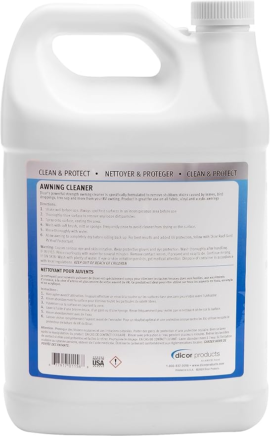 Dicor CP-AC-1GL Powerful RV Awning Cleaner - 1 Gallon, White