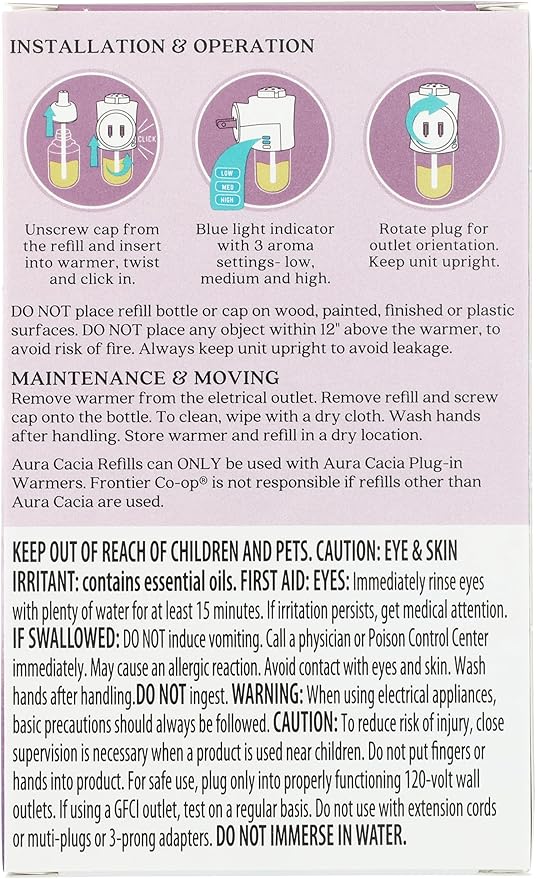 AURA CACIA Fresh Floral Plug-In Air Fresheners, 1 EA