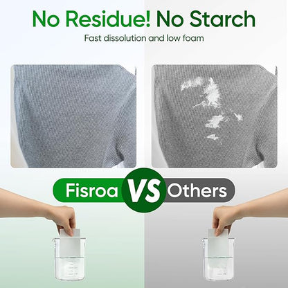 Travel Laundry Detergent Sheets Fisroa 300 Loads Eco-friendly Washing Detergent Sheets Plastic-Free Washer Strips, Fresh Linen Scent Liquidless Laundry Strips for Camping Dorm