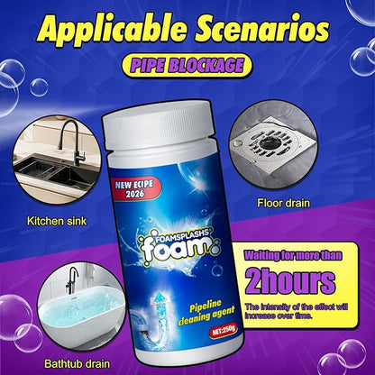 Wild Tornado Sink and Drain Cleaner, Pipeline Dredging Agent, Pipe dredging agent, Powerful Sink & Toilet Clog Remover, Powerful Version Cleaning for Kitchen & Bathroom Cleaning, 1PCS (Lavender)