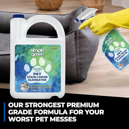 Simple Green Pet Stain and Odor Eliminator 32 oz Spray & 1 Gal Refill