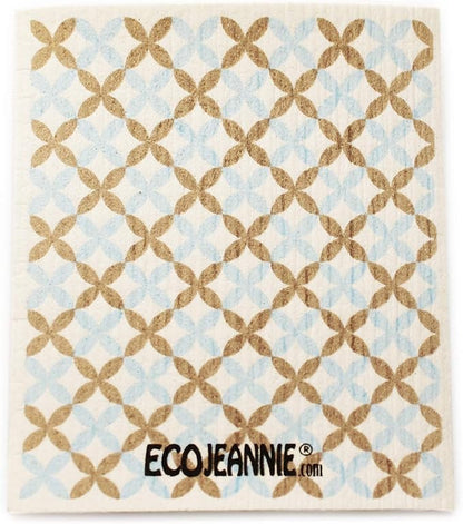 Wholesale EcoJeannie Eco-Friendly German Cleaning Cloth 100% Biodegradable Cellulose Sponge Cloths, Kitchen Cloths, GMO-Free, Reusable - Made in Germany Packaged in P.R.C. (12 Pack)