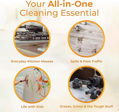 Hygea Natural Citrus Sparkle Chemical-Free Heavy Duty Degreaser & All Purpose Cleaner - Pure Citrus Extracts & Natural D-limonene - Removes Grease, Dirt & Grime (24oz Spray & 128oz Gallon)