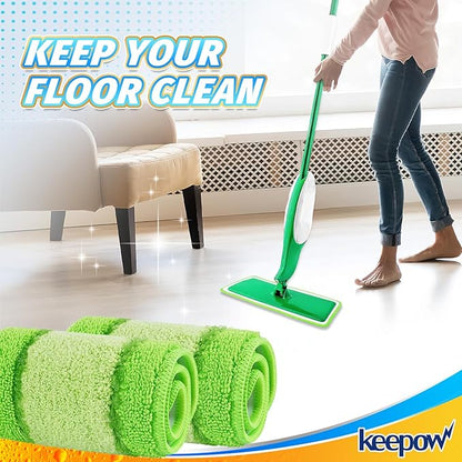 Libman 2 Pack Freedom Spray Mop Pad Refill, 16 in Microfiber Reusable Floor Cleaning Pad for Multi-Layer Floors