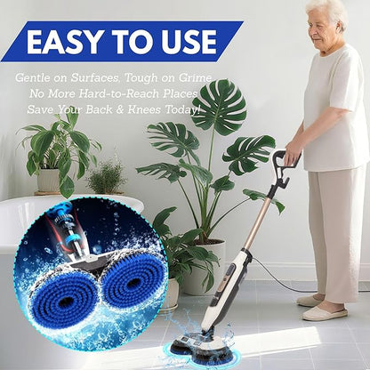 Frescares S7001 Upgraded Replacement Steam Mop Brush Head for Shark,S8201 S8001 S7000 S7201 S7000AMZ S7005 S7020 S7001C Scrubbing and Sanitizing Hard Floor Steam Mop Pads (2Blue)